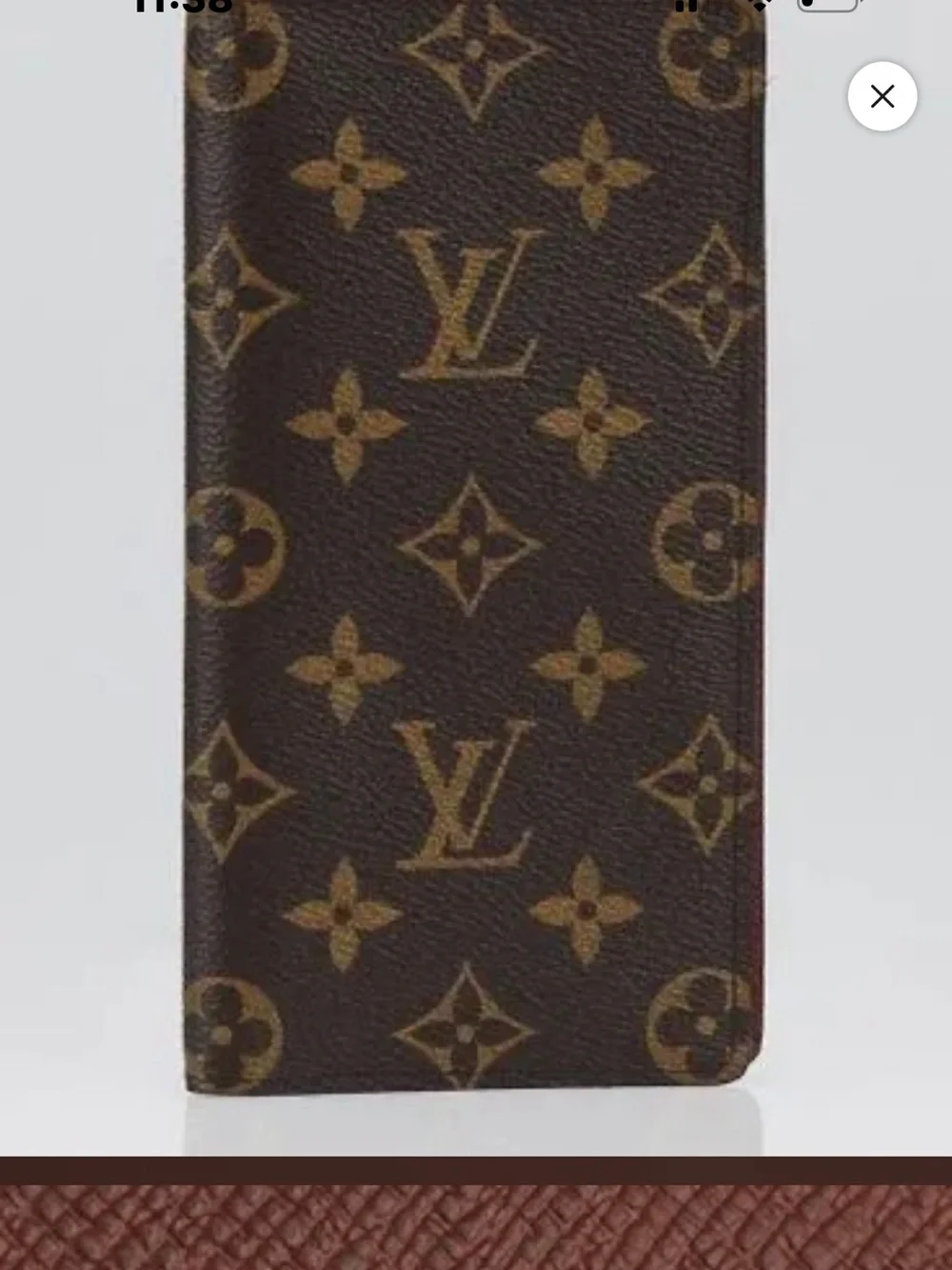 Louis Vuitton Monogram Canvas wallet in Brown and Gold